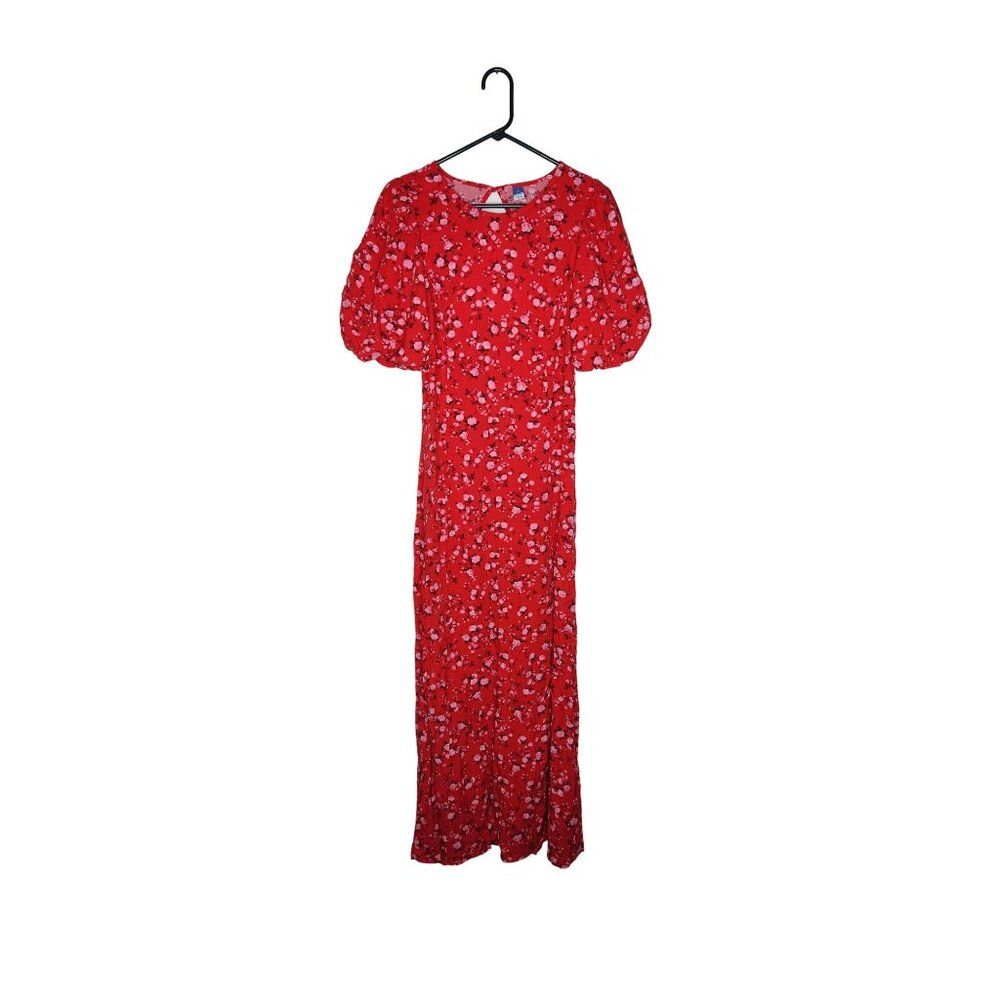 Old Navy Red Floral Dress